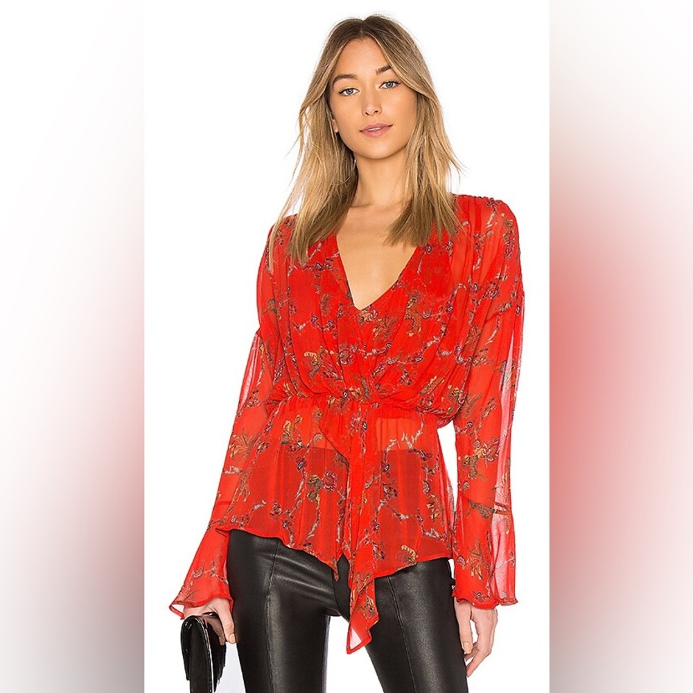IRO Linette Top in Red